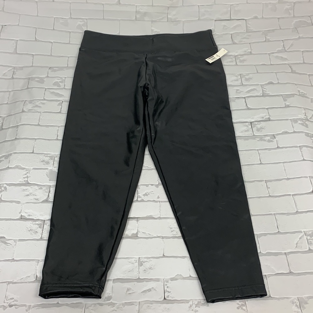 No Boundaries Black Faux Leather Pants. XXXL Plus. Stretch. New!  NWT